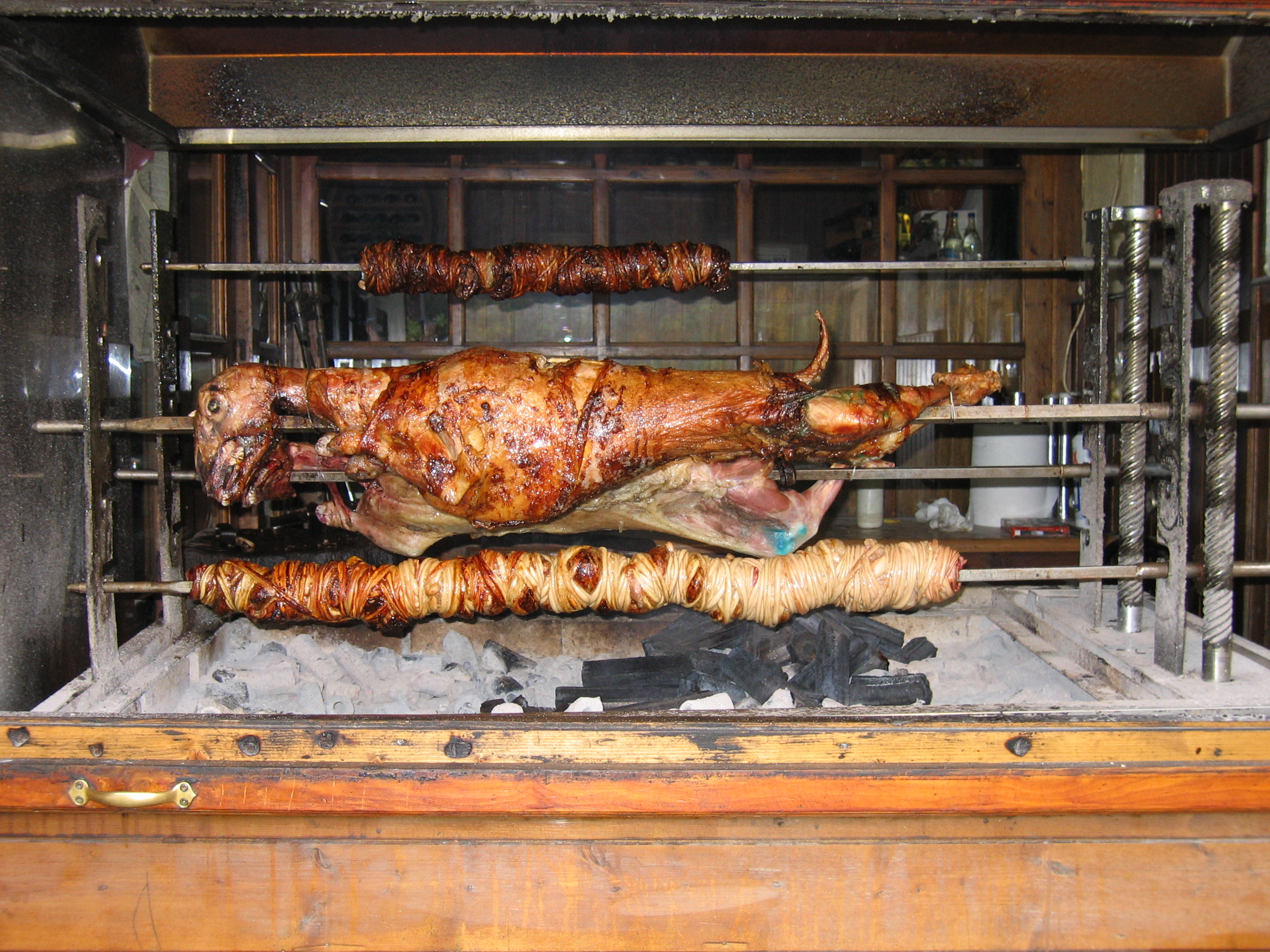 roasting lamb