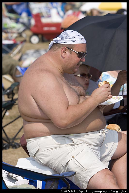 Shirtless Fat Guy 14