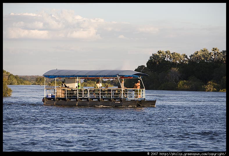 Photograph by Philip Greenspun: river-cruise-pontoon-boat