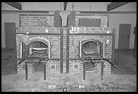 Ovens in Krematorium.  Dachau Concentration Camp.  Just outside Munich, Germany