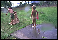 Beach Shower.  Hawaii