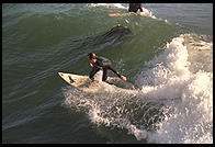 Surfers.  Santa Cruz, California