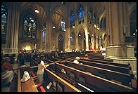 St. Patrick's Cathedral, interior.  Manhattan.