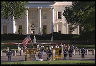 The White House.  Washington, D.C.  This photo was made shortly after Bill Clinton closed Pennsylvania Avenue to traffic by commoners