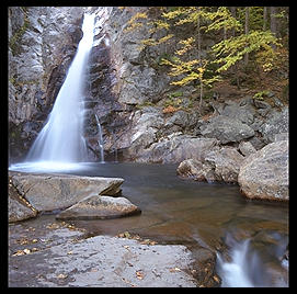 Waterfall.  White Mountains, New Hampshire.