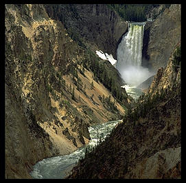 Yellowstone Falls.  Yellowstone National Park.