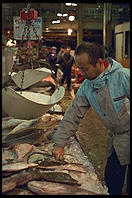 Fulton Fish Market.  Manhattan 1994 (pre burning).