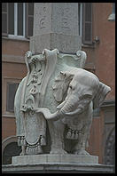 Just an elephant holding up a column in Rome, in this case the Obelist of Santa Maria sopra Minerva (Bernini) 