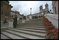 Rome's Spanish Steps, cleaned and reopened for Christmas 1995