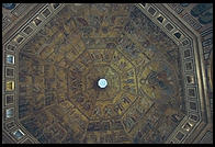 13th-century mosaics illustrating the Last Judgment, in the ceiling of Florence's Baptistry