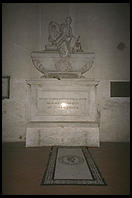The tomb of Nicolo Machiavelli, in Florence's Santa Croce.