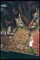 Fishmongers in Venice's Rialto Markets
