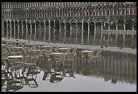 You know that high water has to be bad for cafe business in Piazza San Marco