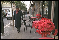 An old man in Rome at Christmastime