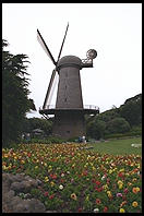 Windmill.  Golden Gate Park. San Francisco, California.
