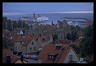 View from Dalmansporten.  Visby, Gotland.  Sweden