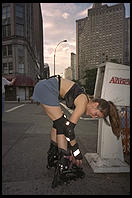 Rollerblader.  Manhattan 1995.