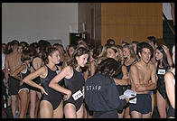 Waiting for the swimsuit show.  IMTA Show 1995 Manhattan
