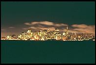 San Francisco, California (at night, from Treasure Island)