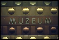 Muzeum metro stop.  Prague.