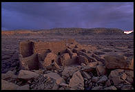 Sunset.  Chaco Canyon, New Mexico