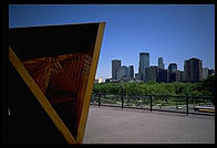A view of downtown Minneapolis from the Walker Art Center, perhaps the US's most modern modern art museum
