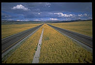 The Interstate heading south towards Salt Lake City, Utah.