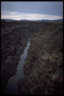 Canyon formed by the Rio Grande, north of Taos, New Mexico
