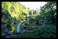 The famous sunken garden at Butchart Gardens, Vancouver Island