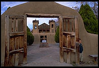 Exterior of the church in Chimayo, New Mexico