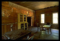 Inside a house in the ghost town of Garnet, Montana