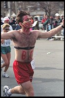 Boston Marathon.  Kenmore Square (1 mile from finish line)