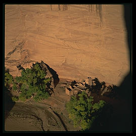 Sunrise at Canyon de Chelly (northeast Arizona).