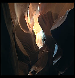 The Corkscrew.  A slot canyon on the Arizona/Utah boder.  1991.