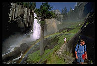 Vernal Falls (I think).   Yosemite National Park, California.
