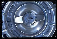 Wheel of old Corvette.