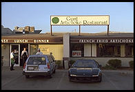 Giant Artichoke restaurant.  Castroville, California