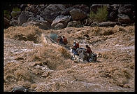Reenactment of Powell's trip.  Lava Falls.  Grand Canyon National Park.  August 1999.
