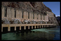 Hoover Dam.  Arizona/Nevada border.