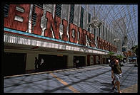 Binion's Horseshoe. Downtown Las Vegas (Fremont Street). The owner of Binion's, Ted Binion, was murdered on September 17, 1998 by Sandy Murphy, Binion's 27-year-old girlfriend and former topless dancer, and her lover, Rick Tabish