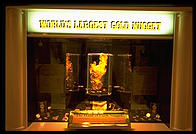 World's largest gold nugget at the casino of the same name in downtown Las Vegas (Fremont Street).
