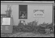 The one store on Chappaquiddick, Martha's Vineyard, Massachusetts. It is a combination beer/ice shop and junkyard