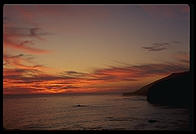 Sunset.  Big Sur, California.