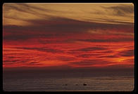 Sunset.  Big Sur, California.