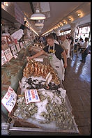 Fish for sale in the Public Market, Seattle, Washington