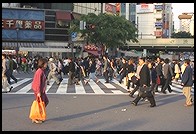 Shibuya crosswalk.  Tokyo
