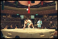Sumo Competition.  Ryogoku District.  Tokyo