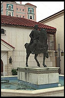 Hernando DeSoto statue.  South Florida Museum. Bradenton, Florida.