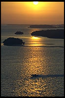 Sunset looking toward Sanibel Island from Fort Meyers, Florida