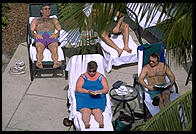 Poolside, Sanibel Harbour Resort (one of the world's worst), Fort Meyers, Florida